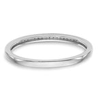 14k White Gold 1/6 carat Diamond Set of 2 Complete Wedding Bands