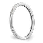 14k White Gold 1/6 carat Diamond Set of 2 Complete Wedding Bands