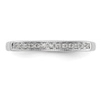 14k White Gold 1/6 carat Diamond Complete Wedding Band