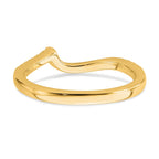 14k 1/5 carat Lab Grown Diamond VS/SI+ G+ Complete Contoured Wedding Band