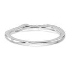 14k White Gold Diamond Wedding Band