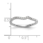 14k White Gold Diamond Wedding Band