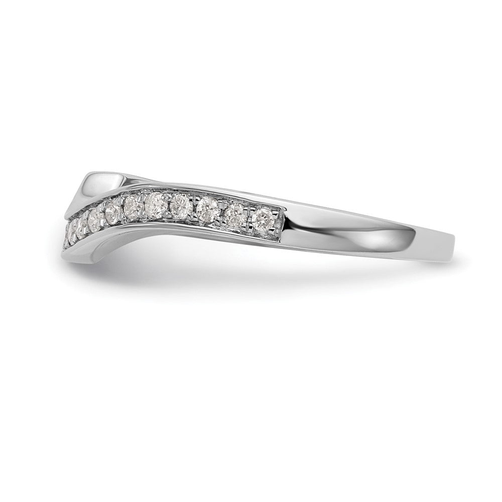 14k White Gold 1/5 carat Lab Grown Diamond VS/SI Complete Wedding Band