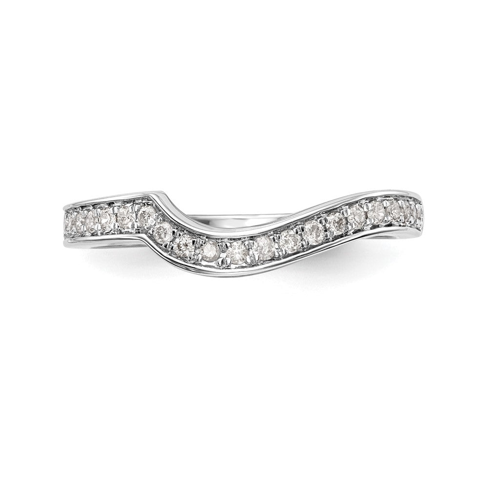 14k White Gold 1/5 carat Lab Grown Diamond VS/SI Complete Wedding Band