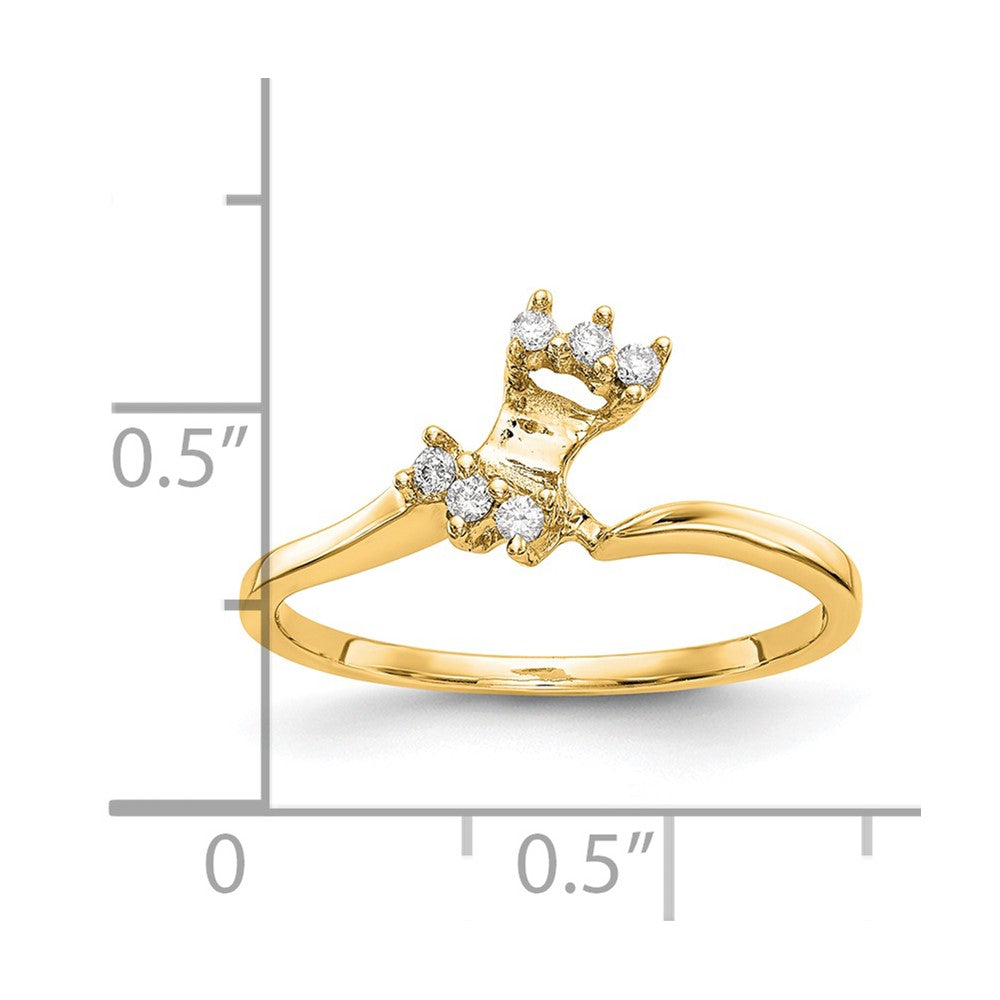 14k Yellow Gold Diamond Wedding Band