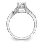 14kw Lab Grown Diamond VS/SI+ G+ Round S/M By-Pass Eng Ring