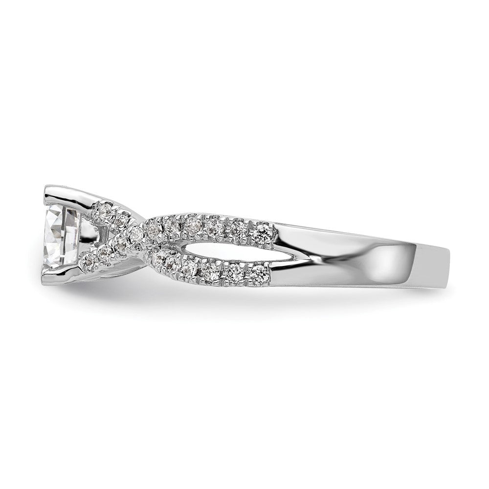 14kw Lab Grown Diamond VS/SI+ G+ Round S/M By-Pass Eng Ring