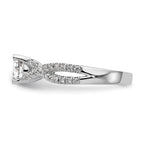 14kw Lab Grown Diamond VS/SI+ G+ Round S/M By-Pass Eng Ring