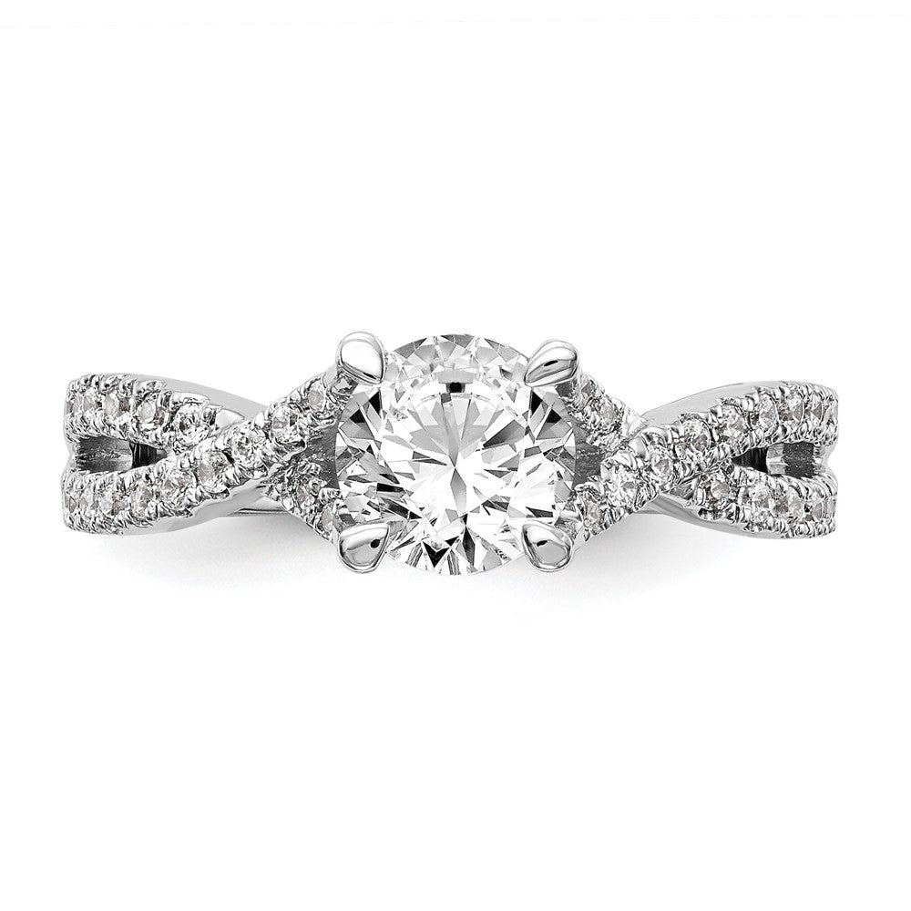 14kw Lab Grown Diamond VS/SI+ G+ Round S/M By-Pass Eng Ring