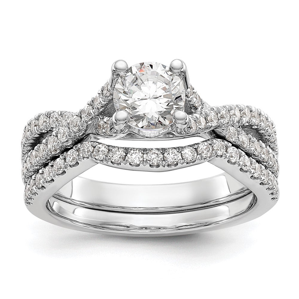 14kw Lab Grown Diamond VS/SI+ G+ Round S/M By-Pass Eng Ring