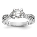 14kw Lab Grown Diamond VS/SI+ G+ Round S/M By-Pass Eng Ring