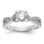14kw Lab Grown Diamond VS/SI+ G+ Round S/M By-Pass Eng Ring