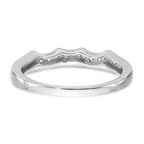 True Origin 14K White 1/4 carat Lab Grown Diamond VS+ F+ Complete Wedding Band