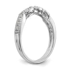 True Origin 14K White 1/4 carat Lab Grown Diamond VS+ F+ Complete Wedding Band