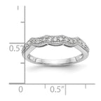 True Origin 14K White 1/4 carat Lab Grown Diamond VS+ F+ Complete Wedding Band