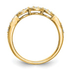 14k Yellow Gold Diamond Wedding Band