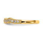 14k Yellow Gold Diamond Wedding Band