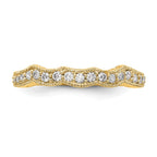 14k Yellow Gold Diamond Wedding Band