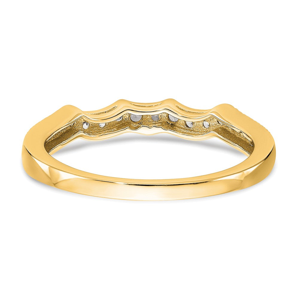 14k Yellow Gold Diamond Wedding Band