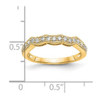 14k Yellow Gold Diamond Wedding Band