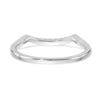 14k White Gold Diamond Wedding Band