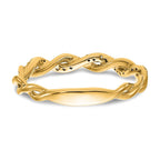 14k Yellow Gold Diamond Wedding Band
