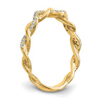 14k Yellow Gold Diamond Wedding Band