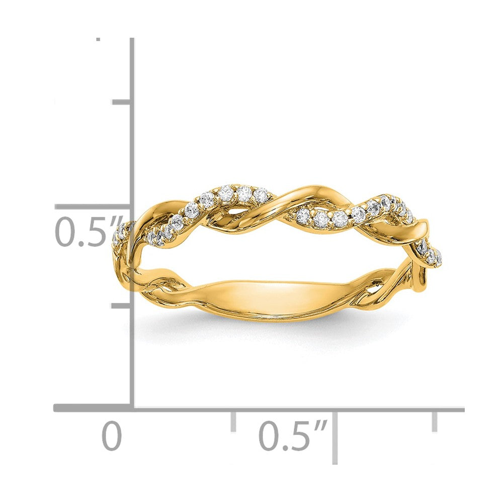 14k Yellow Gold Diamond Wedding Band