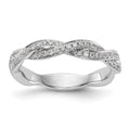 14k White Gold Wedding Band