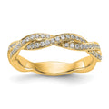 14k Yellow Gold Diamond Wedding Band