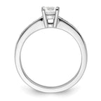 14k White Gold 3/4 carat Lab Grown Diamond VS/SI+ G+ Round Complete Channel Set Shared Prong Engagement Ring