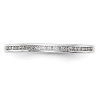 14k White Gold Diamond Wedding Band