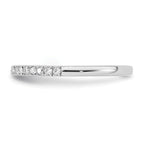 True Origin 14K White Gold 1/5 carat Lab Grown Diamond VS+ F+ Complete Wedding Band