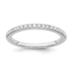 True Origin 14K White Gold 1/5 carat Lab Grown Diamond VS+ F+ Complete Wedding Band