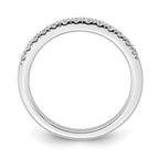 True Origin 14K White Gold 1/3 carat Lab Grown Diamond VS+ F+ Complete Wedding Band