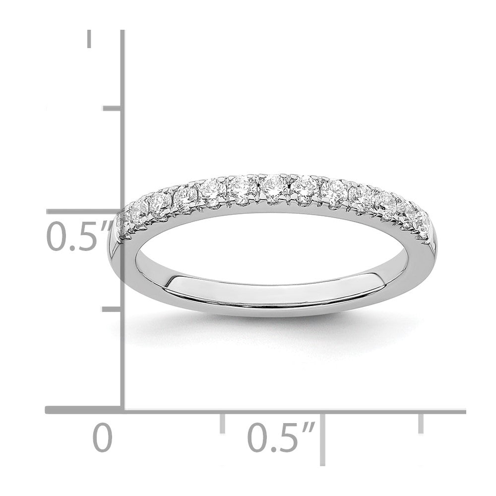 14k White Gold 1/3 carat Diamond Complete Wedding Band
