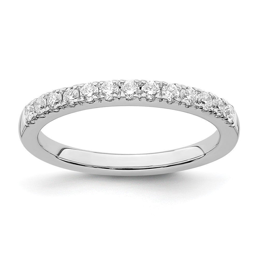 True Origin 14K White Gold 1/3 carat Lab Grown Diamond VS+ F+ Complete Wedding Band