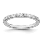 14k White Gold 1/3 carat Diamond Complete Wedding Band