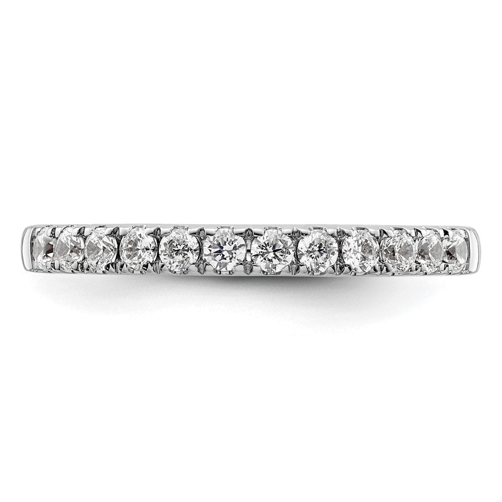 14k White Gold 1/2 carat Diamond Complete Wedding Band