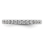 14k White Gold 1/2 carat Diamond Complete Wedding Band