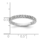14k White Gold 1/2 carat Diamond Complete Wedding Band
