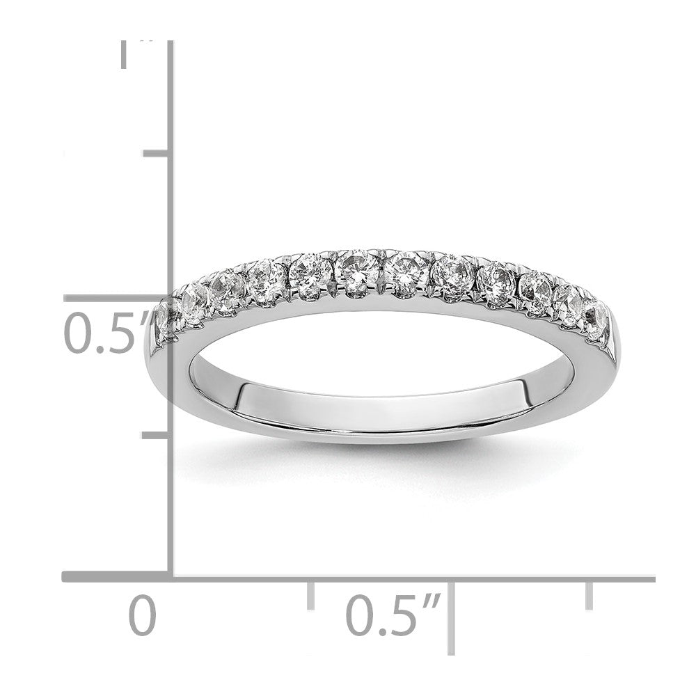 14k White Gold 1/2 carat Diamond Complete Wedding Band