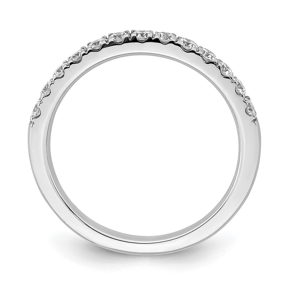 True Origin 14K White Gold 1/2 carat Lab Grown Diamond VS+ F+ Complete Wedding Band