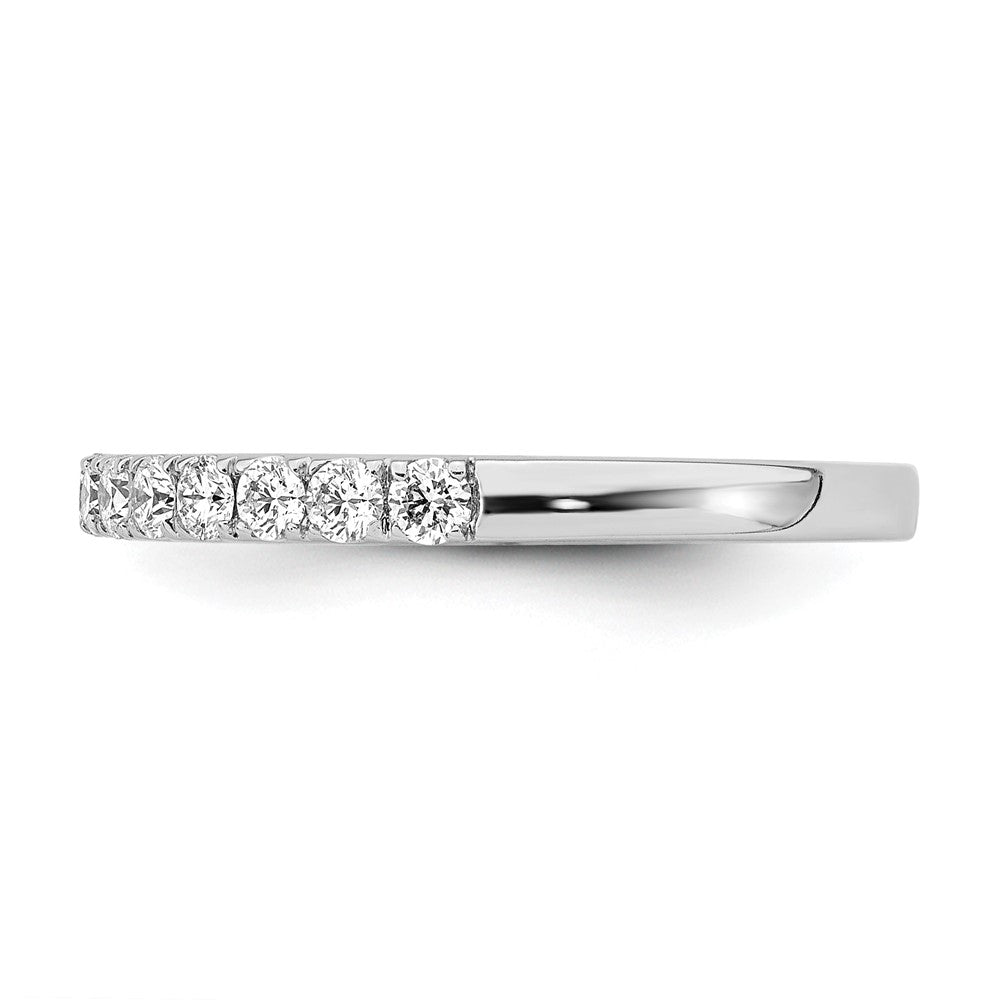 True Origin 14K White Gold 1/2 carat Lab Grown Diamond VS+ F+ Complete Wedding Band