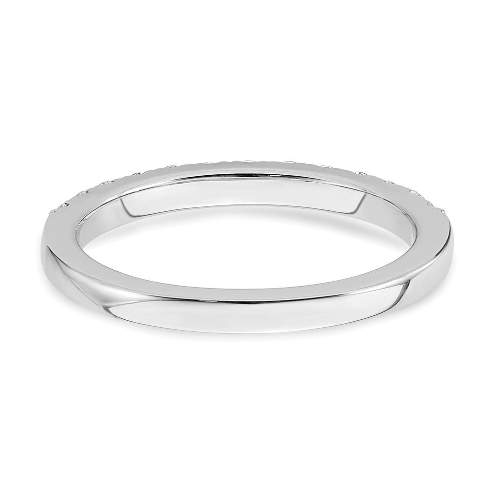 True Origin 14K White Gold 1/2 carat Lab Grown Diamond VS+ F+ Complete Wedding Band