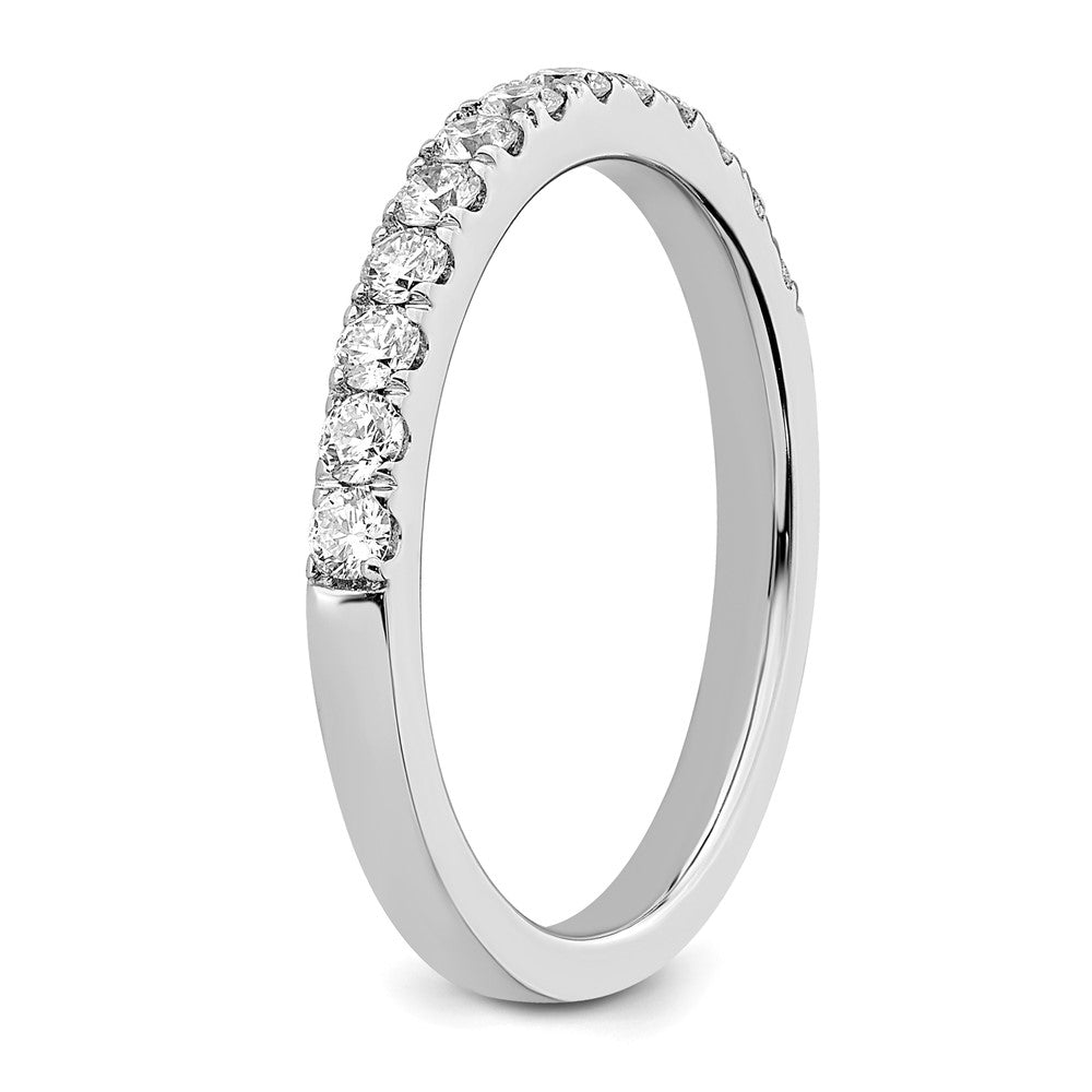 True Origin 14K White Gold 1/2 carat Lab Grown Diamond VS+ F+ Complete Wedding Band