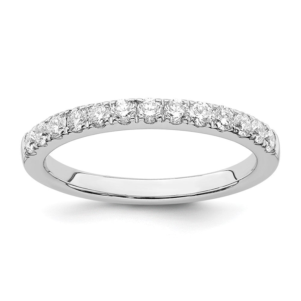 True Origin 14K White Gold 1/2 carat Lab Grown Diamond VS+ F+ Complete Wedding Band