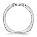 14k White Gold Diamond Wedding Band
