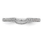 14k White Gold Diamond Wedding Band
