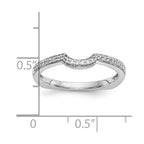 14k White Gold Diamond Wedding Band